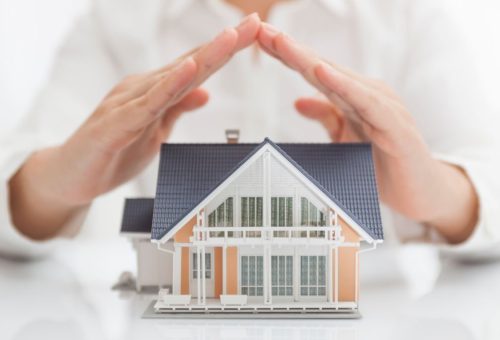 Real estate insurance concept